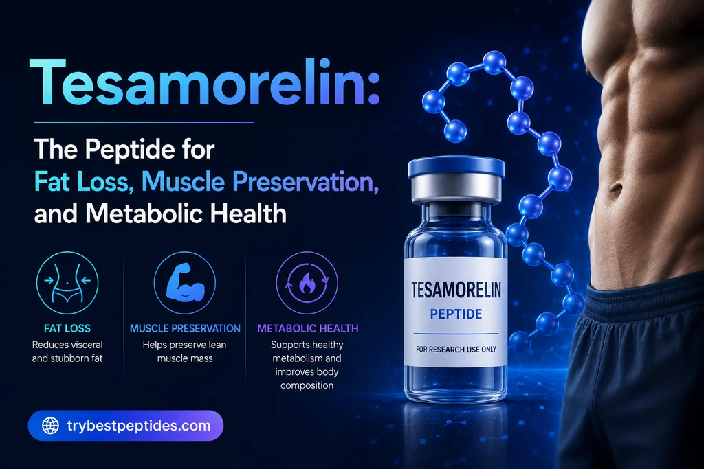 Tesamorelin Growth Hormone-Releasing Peptide for Anti-Aging — Fat Loss Peptides